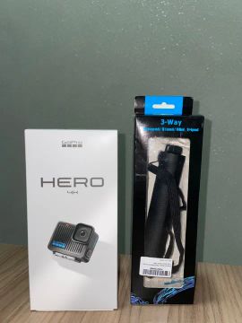 GoPro Hero 4K + 3 Way + Micro SD 128gb