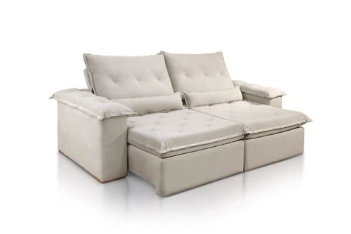 Sofá Retratil Reclinável Verona 2,50m Molas Bonnel Flex r443
