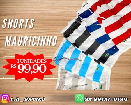 Shorts Masculinos Mauricinho 