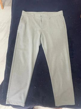 calça confort zara cinza bolso faça tamanho 46