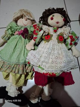 Bonecas de pano lindas para decoração