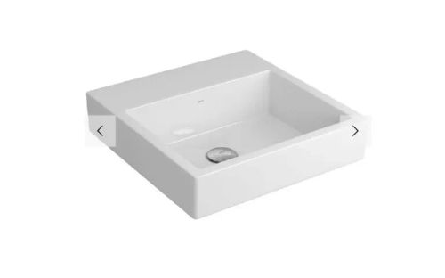 Cuba De Sobrepor Quadrada Com Mesa Deca Linha L735.17 Branca