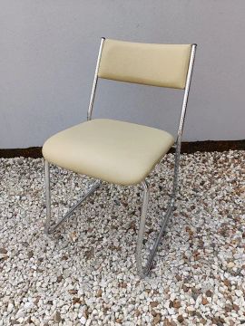 CADEIRA CAVALETTI EMPILHÁVEL 1003 BASE CROMADA 