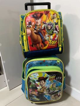 Mochila de rodinhas e lancheira Toy Story - Infantil