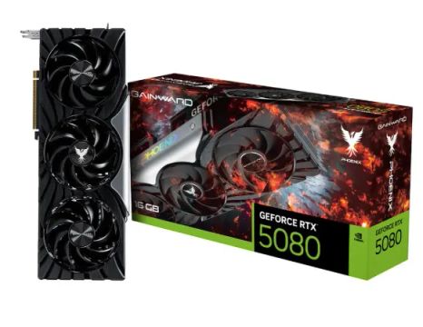 PL DE VIDEO RTX 5080 16GB GAINWARD GDDR7 256BITS PHOENIX (NE *T2-GB2031X            