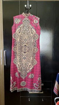 Vestido Longo Estampado Vintage