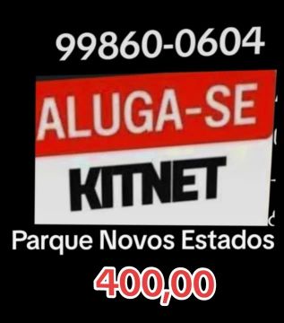 Kitnet para Aluguel em Parque Novos Estados próximo Alphaville, farmácias, mercados...