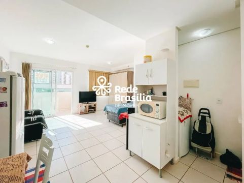Rua 25 sul - 1 Quarto - Varanda - Mobiliado