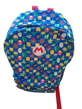 Mochila Escolar Nintendo Infantil Super Mario
