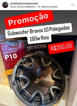 Alto Falante Subwoofer Bravox P10x-s4 10 Polegadas 160w Rms Trio Bob Grave