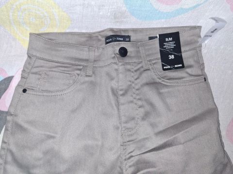 Calça Jeans Slim Masculina - Tamanho 38
