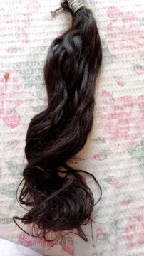 Cabelo humano virgem - Preto - 1 peça