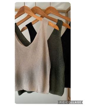 Blusa lurex dourada 