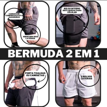 Bermuda 2 em 1 - Conforto e praticidade!