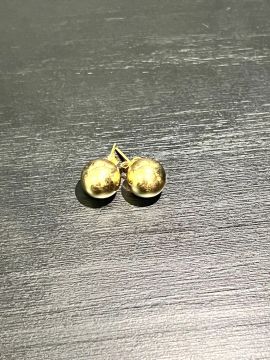 Brinco Bolinha em Ouro 18K - Novo de Fábrica