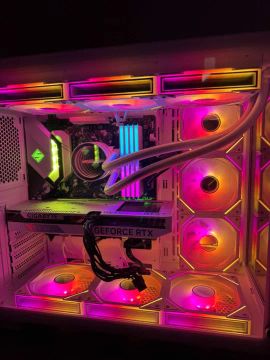 Pc Gamer FULL WHITE Ryzen 7 5700x3d + RTX 4060 8gb OC