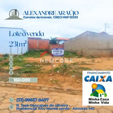 Lote em Rua José Gonçalves De Oliveira - residencial Alto monteverde - Aimorés/MG