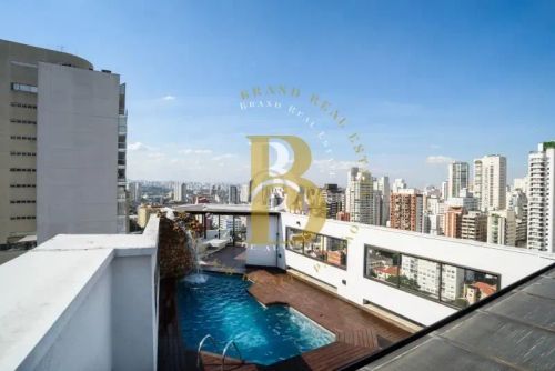 Magnifica cobertura, com vista panorâmica, localizada no Pacaembu.