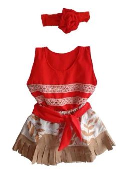 Vestido Infantil Moana - Tamanho P