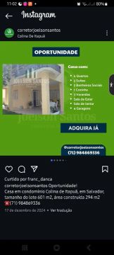 Casa de Luxo em Condomínio Fechado na Colina de Itapuã