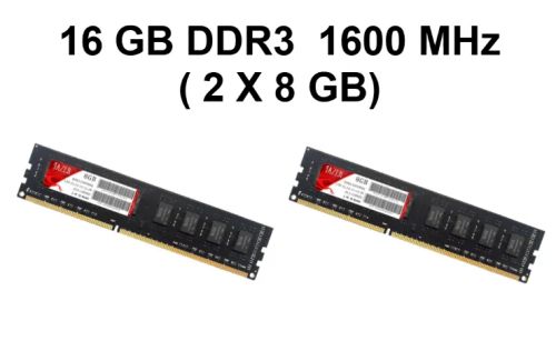 16 GB Ddr3 Marca Jazer ( 2 x 8 Gb) 1600 MHz Nova, Lacrada + Envio para todo Brasil