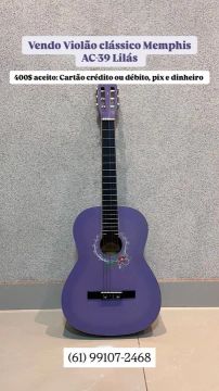 Violão Clássico Memphis AC-39 Lilás