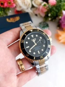 Relógio Lige Prata com Dourado