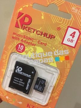 Cartão de memória ketchup Original Classe 10 4Gb kt-m4 Ótimo custo benefício