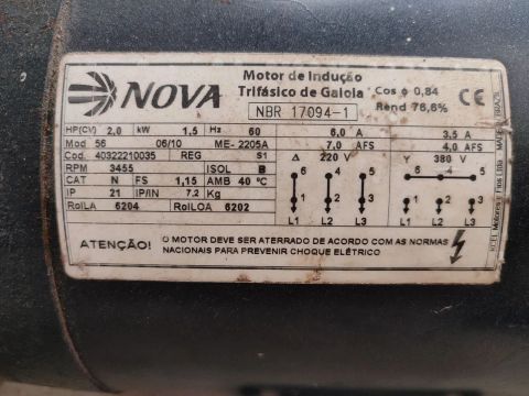 MOTOR TRIFÁSICO 