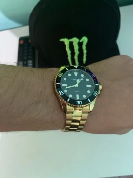 Relógio mondaine banhada ouro