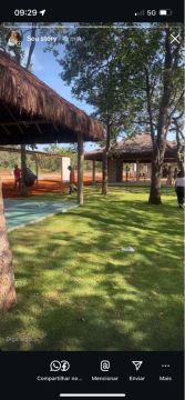 Chácara beira lago no boleto 