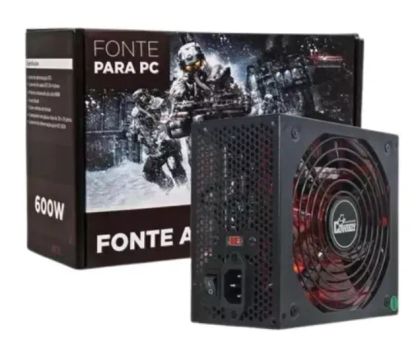 Fonte De Alimentação Para Pc Knup Cowboy Kp-535 600w Rgb