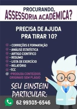 Assessoria em Trabalhos Acadêmicos, TCC's, Monografias, Artigos Científicos.
