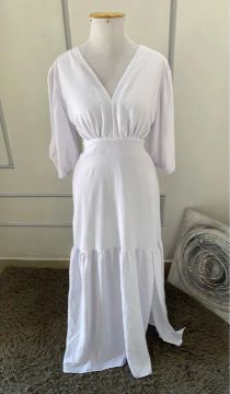 Vestido branco para shops ensaio de formatura