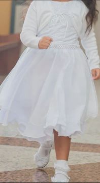 Vestido Branco Batizado infantil