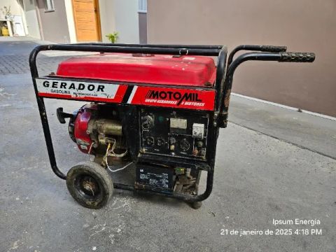 Gerador revisado - Gasolina 220V - MGG-8000CLE