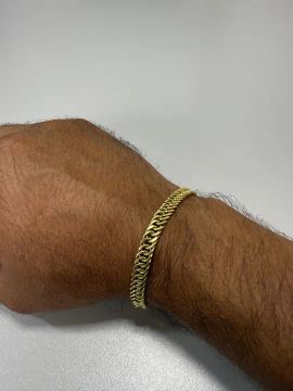 Pulseira de Ouro Masculina - Nova