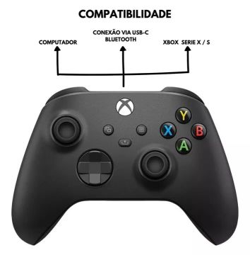Controle Xbox ORIGINAL com bateria de Lítio ORIGINAL