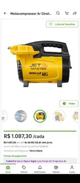 Motocompressor Ar Schulz Jet Master - Novo