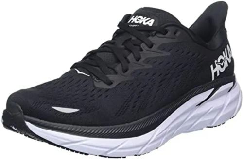tênis hoka one one clifton 8 - preto/branco - 41