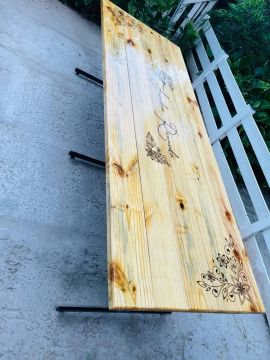 Mesa pinus resinados 2.50x96