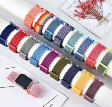 Pulseira de NYLON Compatível com APPLE WATCH, linha ULTRA e linha IWO.  Várias Cores 