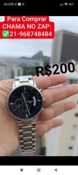 Relógio NIBOSI PRATA ORIGINAL 100% FUNCIONAL ENTREGAMOS 