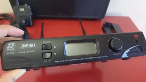 Microfone sem fio Staner Sw481/sht-3c Uhf Headset - Supernovo