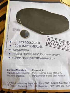 Capa carro CARRHEL, SEM USO 