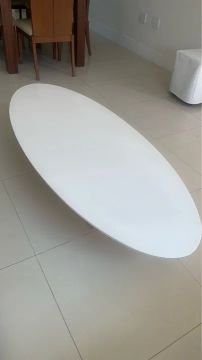 Mesa de Centro Oval Branca