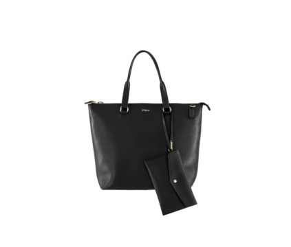 Bolsa Gisele Originais iPlace, Pampas, Couro Preto