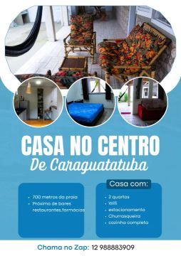 Casa no centro de Caraguatatuba 