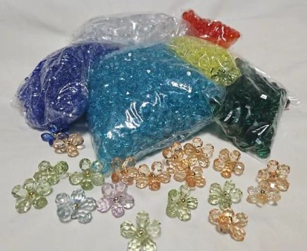 Contas de Acrílico Novas para Artesanato 78quilos - Ótima Oportunidade!