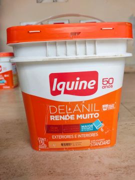 Tinta acrílica fosca Delanil 15L - Iquine